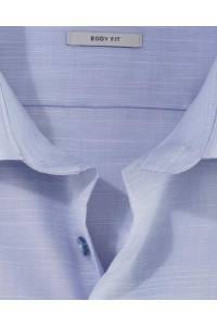 OLYMP Level Five Body Fit Hemd rauchblau, Faux-uni