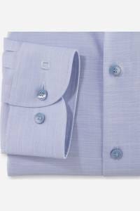 OLYMP Level Five Body Fit Hemd rauchblau, Faux-uni