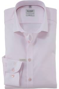 OLYMP Level Five Body Fit Hemd rose, Faux-uni