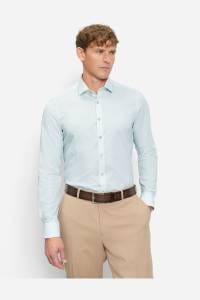 OLYMP Level Five Body Fit Hemd hellgrün, Faux-uni