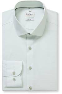 OLYMP Level Five Body Fit Hemd hellgrün, Faux-uni
