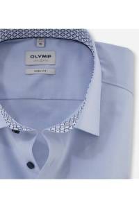 OLYMP Level Five Body Fit Hemd hellblau, Einfarbig