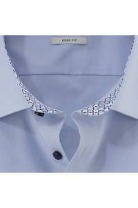 OLYMP Level Five Body Fit Hemd hellblau, Einfarbig