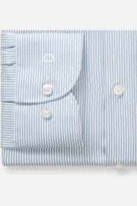 OLYMP Level Five Body Fit Hemd blau, Gestreift