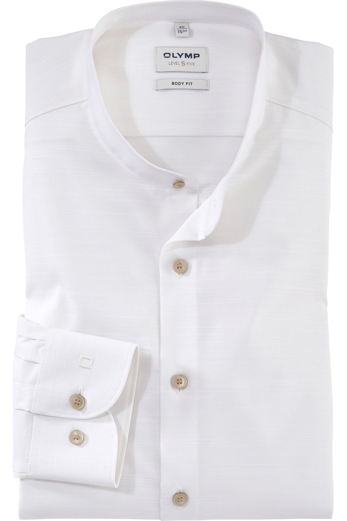 OLYMP Level Five Body Fit Hemd hellbeige, Faux-uni