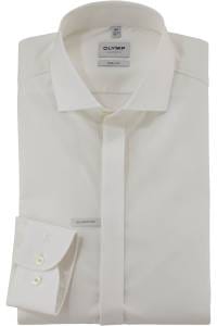 OLYMP Level Five Body Fit Galahemd hellbeige, Einfarbig