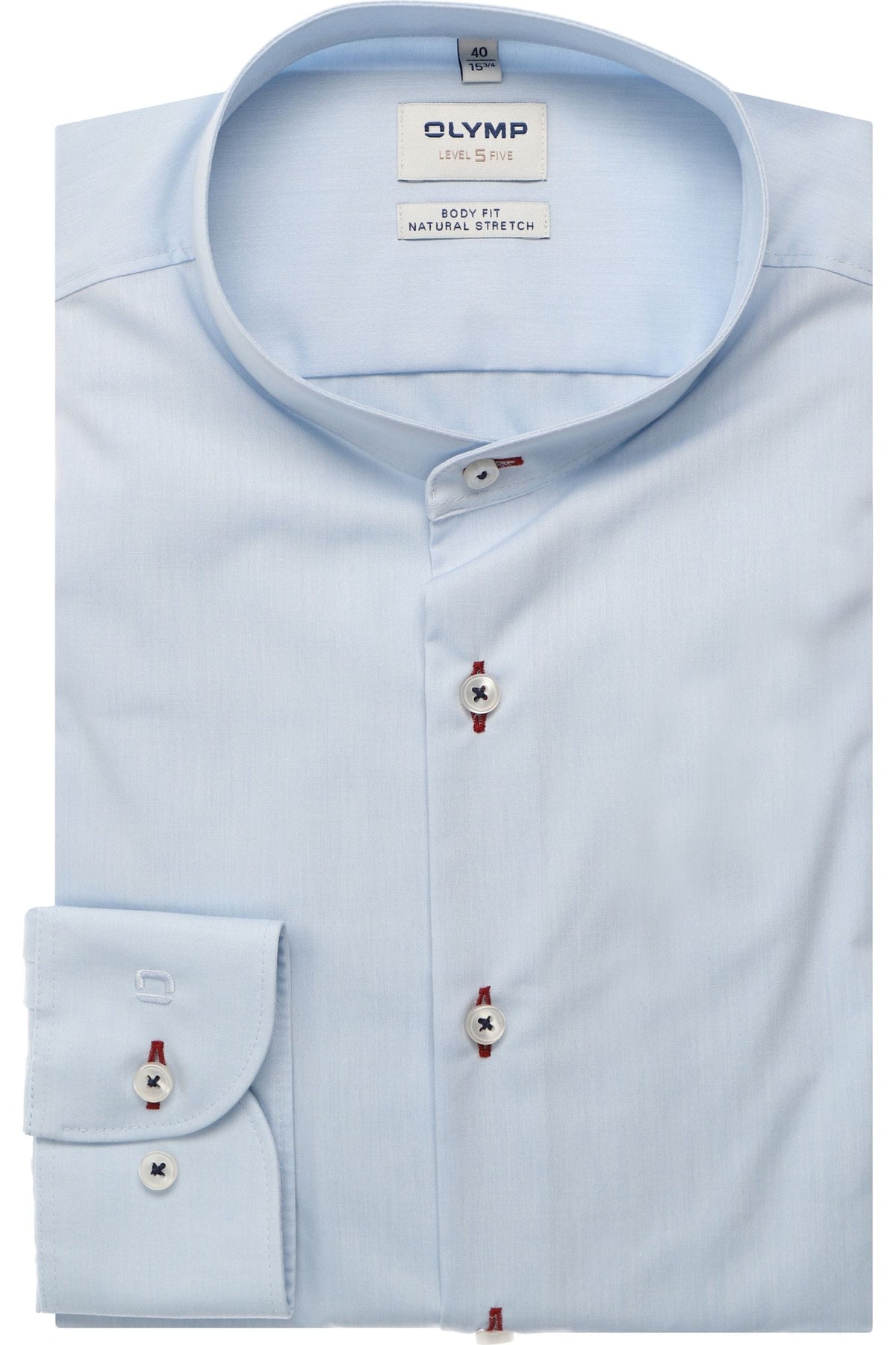 OLYMP Level Five Body Fit Hemd hellblau, Einfarbig