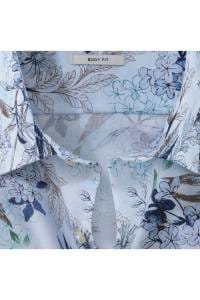 OLYMP Level Five Body Fit Hemd bleu, Bedruckt