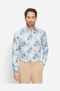 OLYMP Level Five Body Fit Hemd bleu, Bedruckt