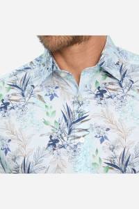 OLYMP Level Five Body Fit Hemd bleu, Bedruckt
