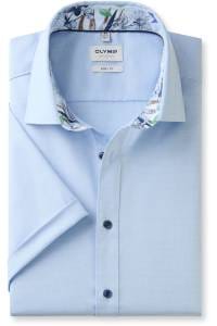 OLYMP Level Five Body Fit Hemd bleu, Faux-uni
