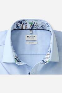 OLYMP Level Five Body Fit Hemd bleu, Faux-uni