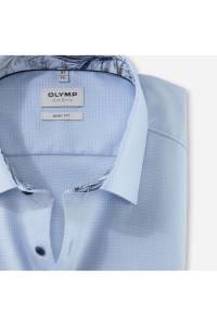 OLYMP Level Five Body Fit Hemd bleu, Faux-uni