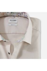 OLYMP Level Five Body Fit Hemd natur, Faux-uni