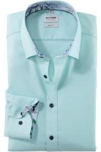 OLYMP Level Five Body Fit Hemd mint, Faux-uni