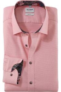 OLYMP Level Five Body Fit Hemd koralle, Faux-uni