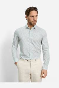 OLYMP Level Five Body Fit Hemd mint, Bedruckt