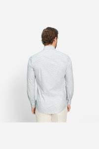 OLYMP Level Five Body Fit Hemd mint, Bedruckt
