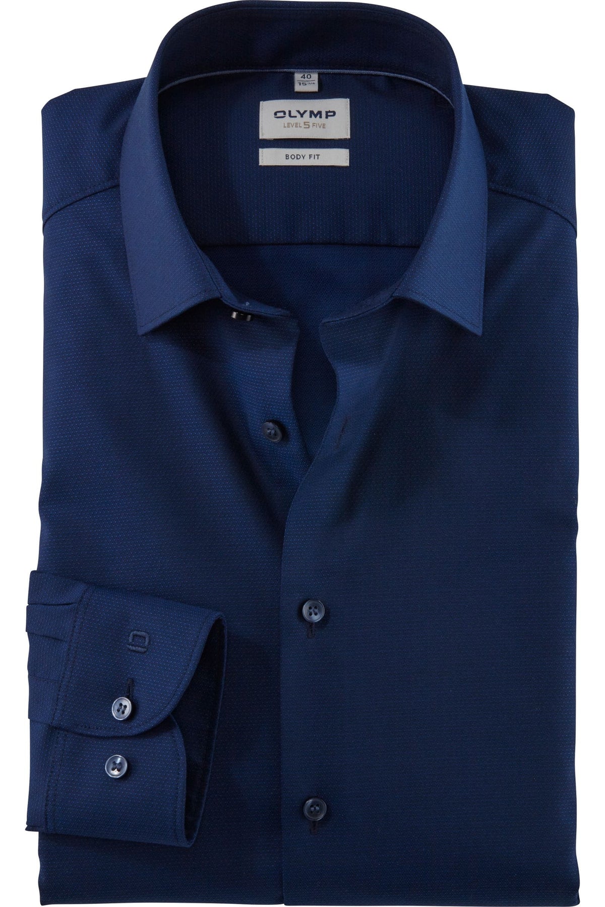 OLYMP Level Five Body Fit Hemd marine, Faux-uni