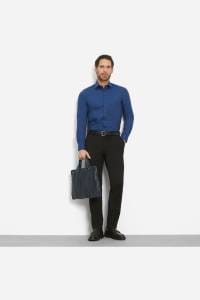 OLYMP Level Five Body Fit Hemd marine, Faux-uni