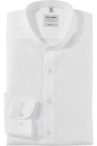 OLYMP Level Five Body Fit Hemd weiss, Einfarbig