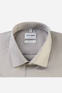 OLYMP Level Five Body Fit Hemd oliv, Faux-uni