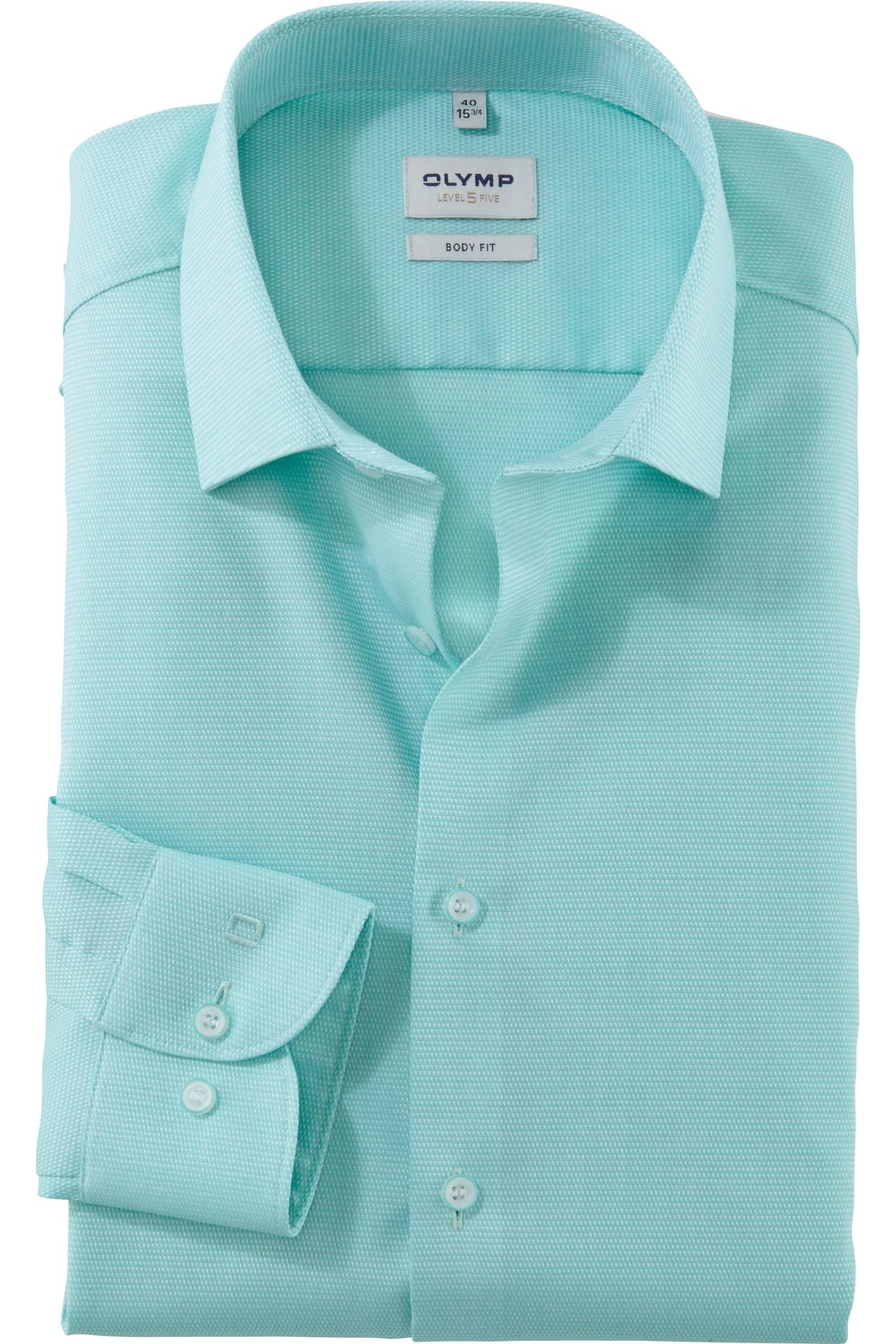 OLYMP Level Five Body Fit Hemd mint, Faux-uni