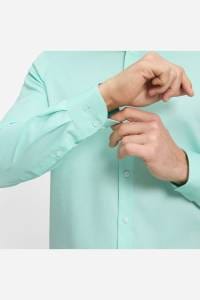 OLYMP Level Five Body Fit Hemd mint, Faux-uni