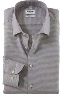 OLYMP Level Five Body Fit Hemd oliv, Faux-uni