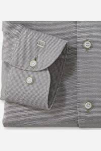 OLYMP Level Five Body Fit Hemd oliv, Faux-uni