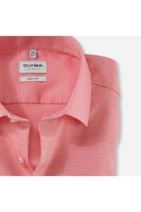 OLYMP Level Five Body Fit Hemd koralle, Faux-uni