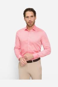 OLYMP Level Five Body Fit Hemd koralle, Faux-uni