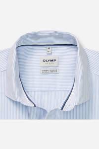OLYMP Level Five Garment Washed Body Fit Hemd bleu, Gestreift