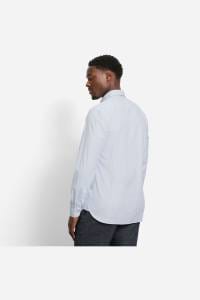 OLYMP Level Five Garment Washed Body Fit Hemd bleu, Gestreift