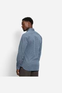 OLYMP Level Five Garment Washed Body Fit Hemd marine, Bedruckt