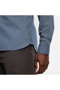 OLYMP Level Five Garment Washed Body Fit Hemd marine, Bedruckt