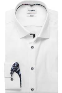 OLYMP Level Five Body Fit Hemd weiss, Faux-uni