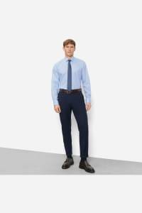 OLYMP Level Five Body Fit Hemd bleu, Faux-uni