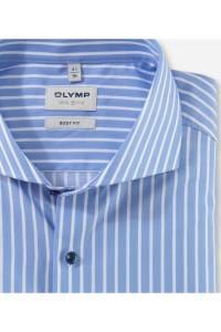 OLYMP Level Five Body Fit Hemd blau, Gestreift