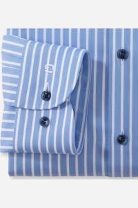OLYMP Level Five Body Fit Hemd blau, Gestreift
