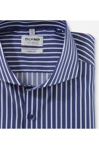 OLYMP Level Five Body Fit Hemd marine, Gestreift