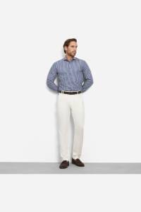 OLYMP Level Five Body Fit Hemd marine, Gestreift