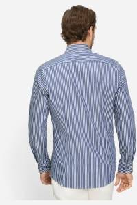 OLYMP Level Five Body Fit Hemd marine, Gestreift