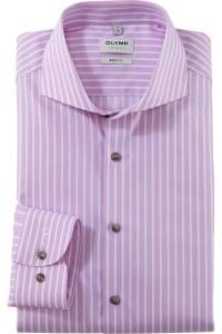 OLYMP Level Five Body Fit Hemd pink, Gestreift