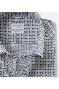 OLYMP Level Five Body Fit Hemd oliv, Bedruckt