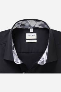 OLYMP Level Five Body Fit Hemd schwarz, Blumen