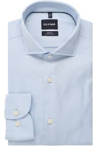 OLYMP Level Five smart business Body Fit Hemd bleu, Einfarbig