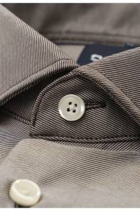 OLYMP Level Five smart business Body Fit Hemd braun, Einfarbig