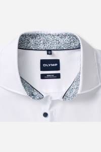 OLYMP Level Five smart business Body Fit Hemd weiss, Strukturiert