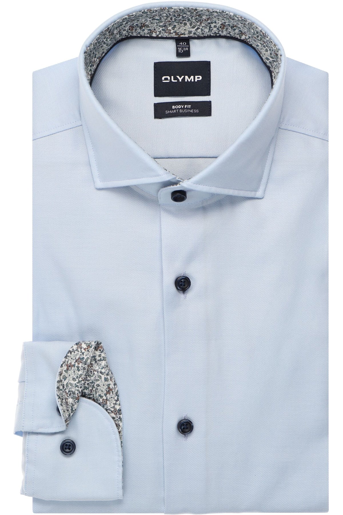 OLYMP Level Five smart business Body Fit Hemd bleu, Einfarbig